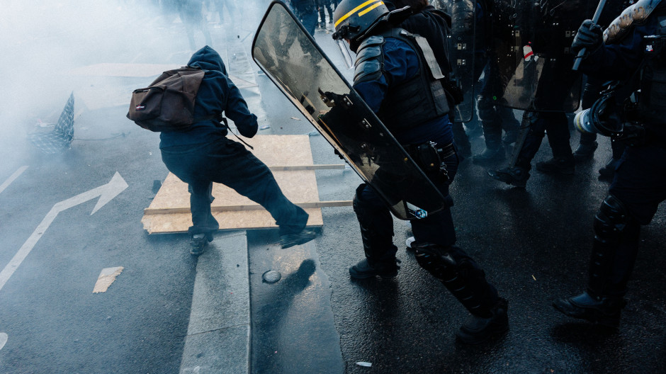 Imagen de archivo de las protestas estudiantiles en Francia.