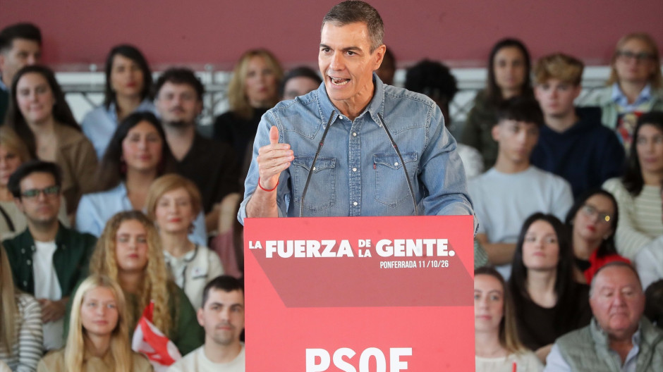 Sánchez en un acto de precampaña en Fuenlabrada