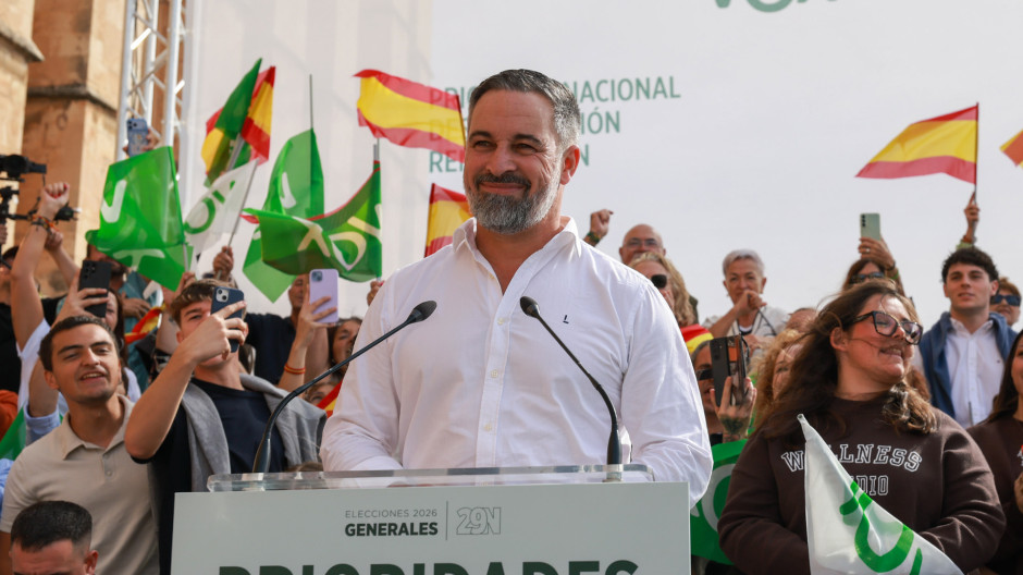 El presidente de Vox, Santiago Abascal