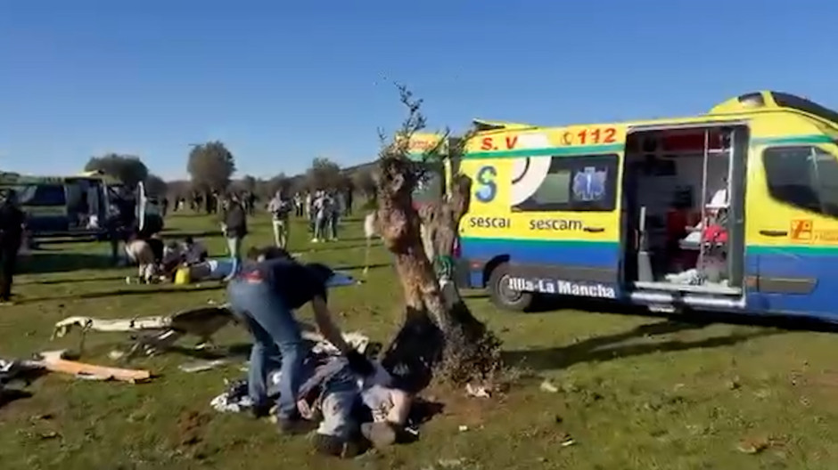 Las imágenes de la zona más próxima al accidente de Urda