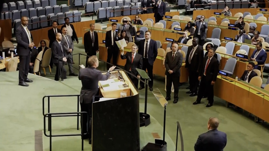 El momento de tensión en la ONU
