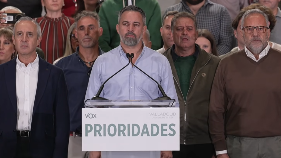 Santiago Abascal participa en un acto de precampaña en Valladolid