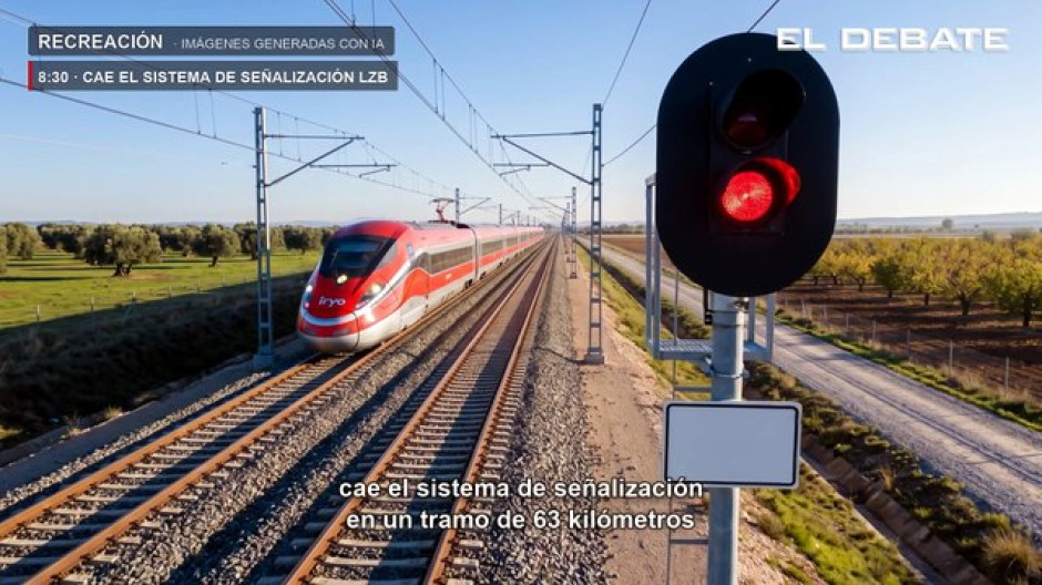 Recreación del accidente de Urda