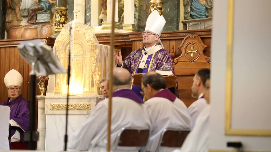 Imagen durante la misa en Urda