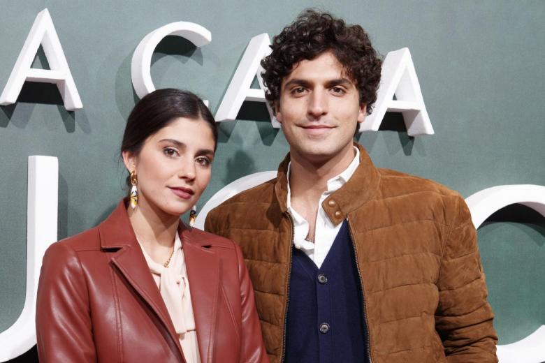 Maria de Jaime and Tomas Paramo at photocall for premiere film " La casa Gucci " in Madrid on Tuesday, 23 November 2021.