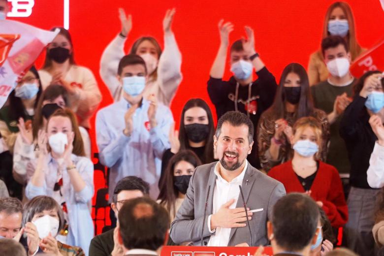 Luis Tudanca, candidato del PSOE en Castilla y León, vaticina que el electorado dará a Mañueco «una lección que no olvidará»