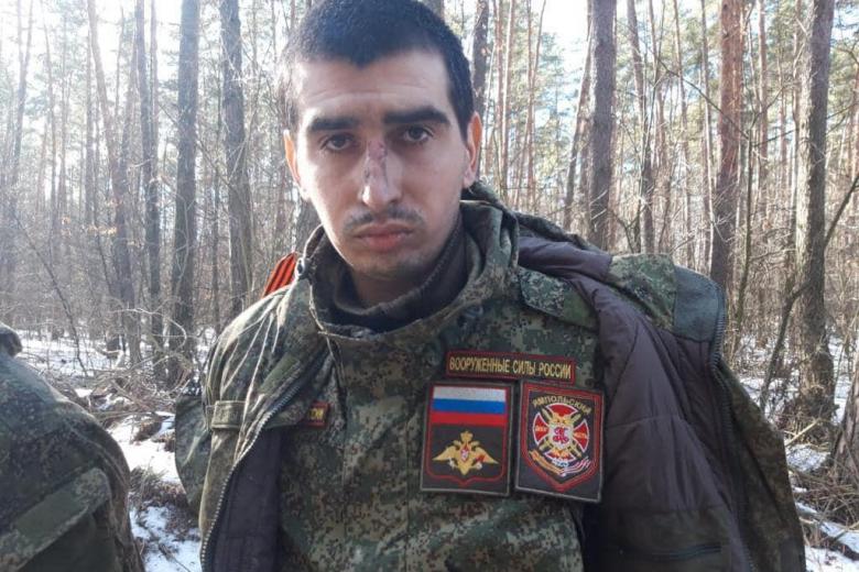 Uno de los soldados rusos capturados en Ucrania