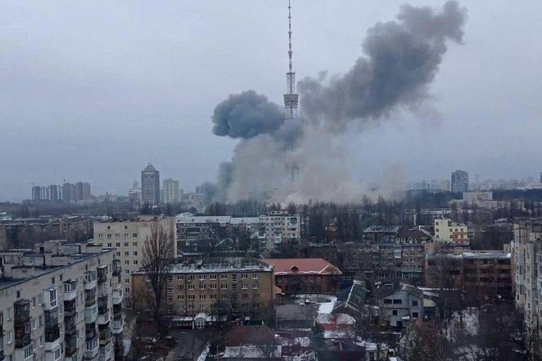 Bombardeo a la torre de señal de televisión Kiev