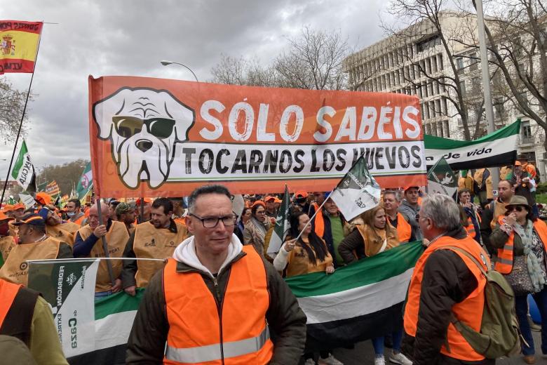 Divertidas pancartas en Madrid