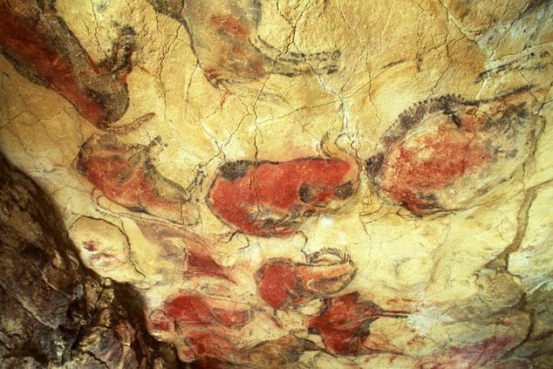 Pinturas rupestres en la cueva de Altamira