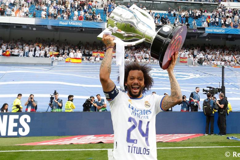 Nadie ha levantado más títulos que Marcelo en el Real Madrid
