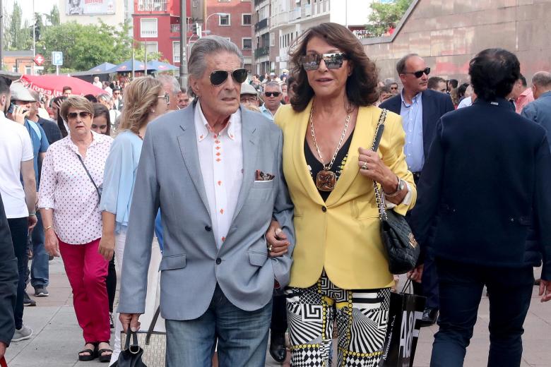 El torero Jaime Ostos y María Ángeles Grajal durante un festejo Taurino de la Feria de San Isidro 2019 en Madrid. 22/05/2019