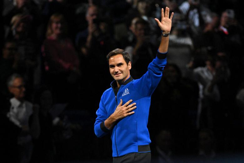 El agradecimiento de Federer al público de Londres que abarrotó el O2 Arena, el recinto donde el suizo se ha despedido