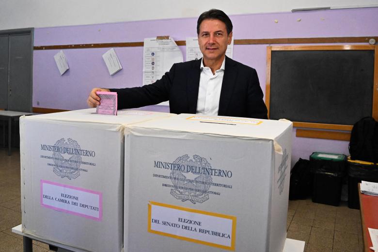 Votación Giuseppe Conte