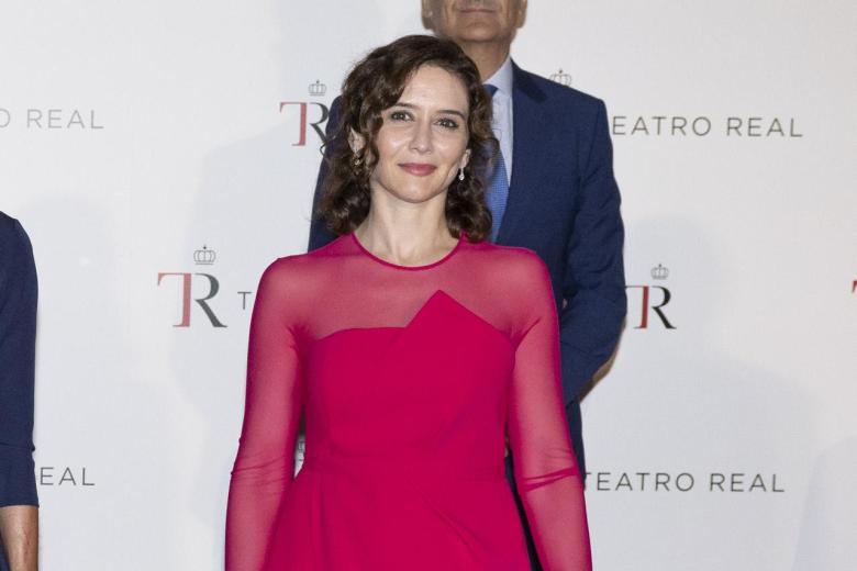 Spanish  Queen Letizia and Isabel Diaz Ayuso at Premiere Opera Aida in Madrid on Monday, 24 October 2022.