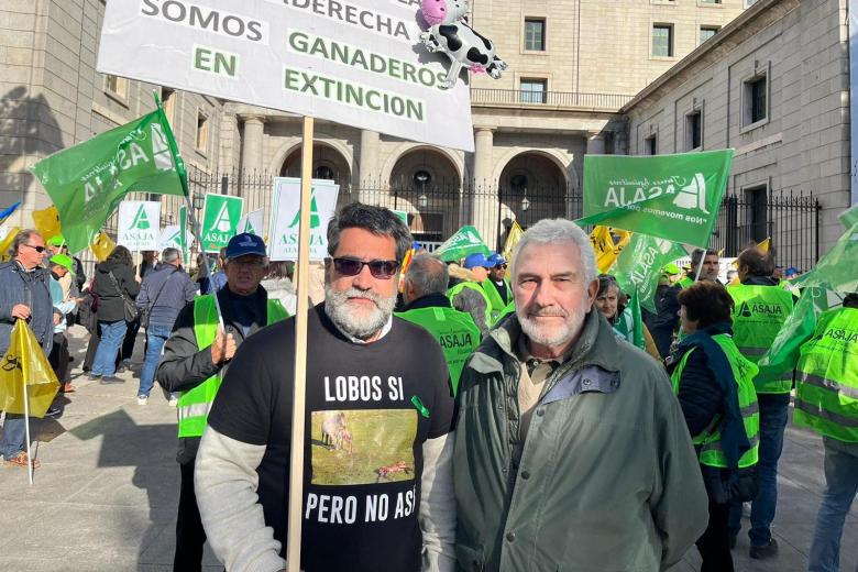 Protesta de Asaja Córdoba ante el Ministerio para la Transición Ecológica