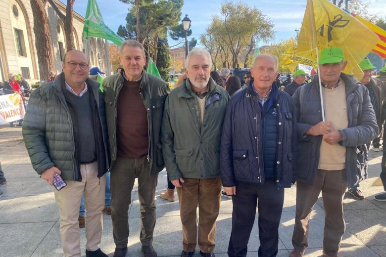 Protesta de Asaja Córdoba ante el Ministerio para la Transición Ecológica
