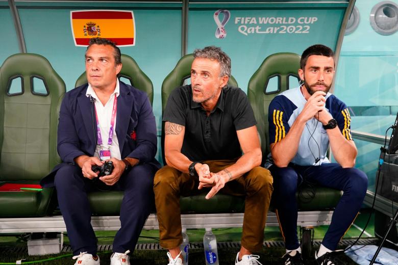 Editorial Use Only
Mandatory Credit: Photo by Bagu Blanco/Pressinphoto/Shutterstock (13647746a)
Spain head coach Luis Enrique Martinez
Morocco v Spain, FIFA World Cup 2022, Round of 16, Football, Education City Stadium, Doha, Qatar - 06 Dec 2022 *** Local Caption *** .