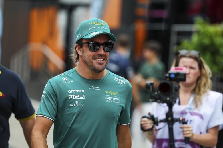 Fernando Alonso, durante el Gran Premio de Hungría