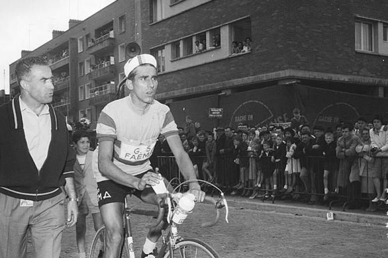 Federico Martín Bahamontes, en el Tour de Francia