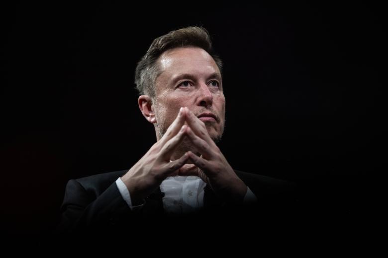 Elon Musk, CEO of twitter, President of tesla and of Space X, onstage during the conference at Vivatech technology startups and innovation fair at the Porte de Versailles exhibition center in Paris. Friday, June 16, 2023.
Paris: 2023 Elon Musk Vivatech, France - 16 Jun 2023