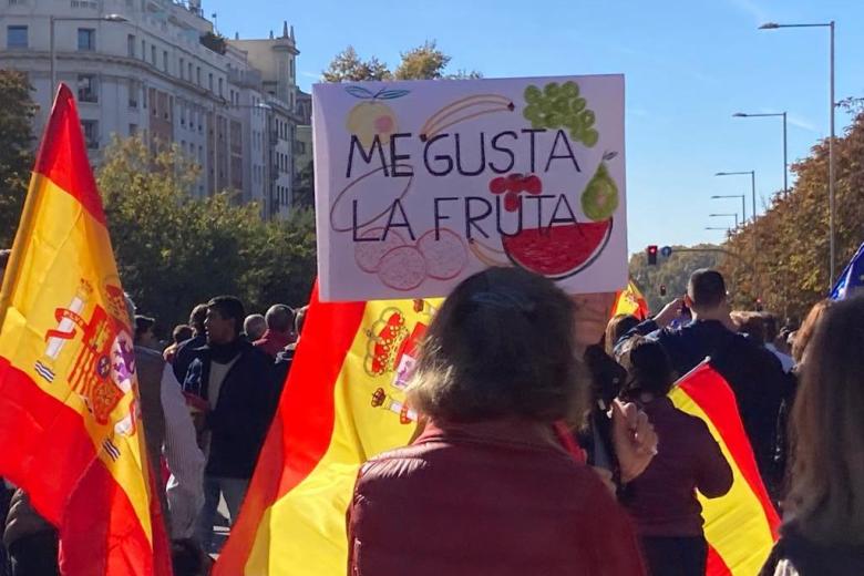 Decenas de personas durante una manifestación contra la amnistía, en Cibeles, a 18 de noviembre de 2023, en Madrid (España). Diferentes asociaciones, entre las que se encuentran Foro España Cívica, Unión 78, Pie en Pared o NEOS, han convocado esta concentración, respaldada por el Partido Popular y Vox, como protesta contra la amnistía acordada por el PSOE y Junts. La protesta tiene lugar tras el debate de investidura celebrado en el Congreso los días 15 y 16 de noviembre, en el que se nombró a Pedro Sánchez presidente del Gobierno con los apoyos de Sumar, ERC, Junts, EH Bildu, PNV, BNG y Coalición Canaria.
18 NOVIEMBRE 2023;CONCENTRACIÓN;AMNISTÍA;PP;VOX;ACUERDO;INVESTIDURA
Ricardo Rubio / Europa Press
18/11/2023