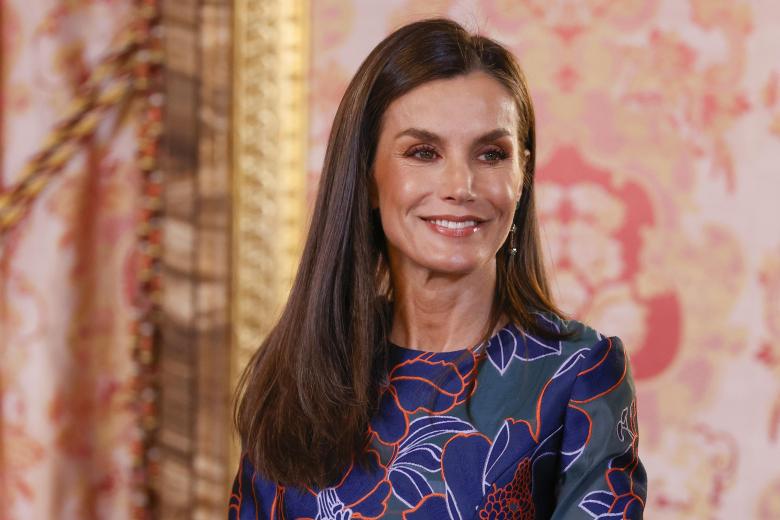 Spanish Queen Letizia during a luncheon ceremony for Guatemala President on ocassion his official visit to Spain in Madrid on Thursday, 22 February 2024.