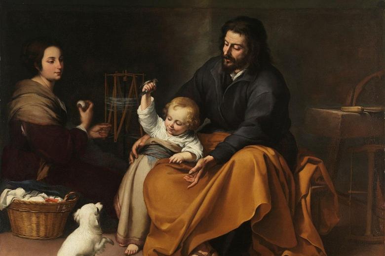 La Sagrada Familia del pajarito, de Esteban Murillo