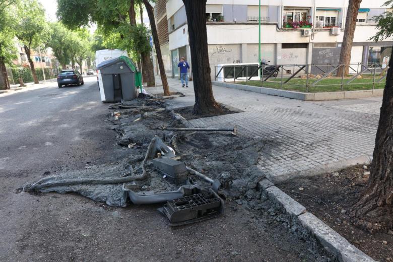 Así se encuentra el barrio de la Fuensanta