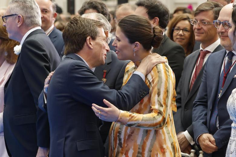 Ana Botella, Isabel Diaz Ayuso, Teresa Urquijo, Jose Luis Martínez Almeida, Alberto Ruiz Gallardon,
José María Álvarez del Manzano during San Isidro medal presentation ceremony in Madrid, May 15, 2025during San Isidro medal presentation ceremony in Madrid, May 15, 2025
