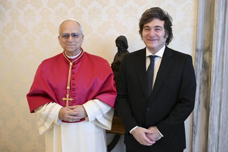 Javier Milei y el Papa León XIV