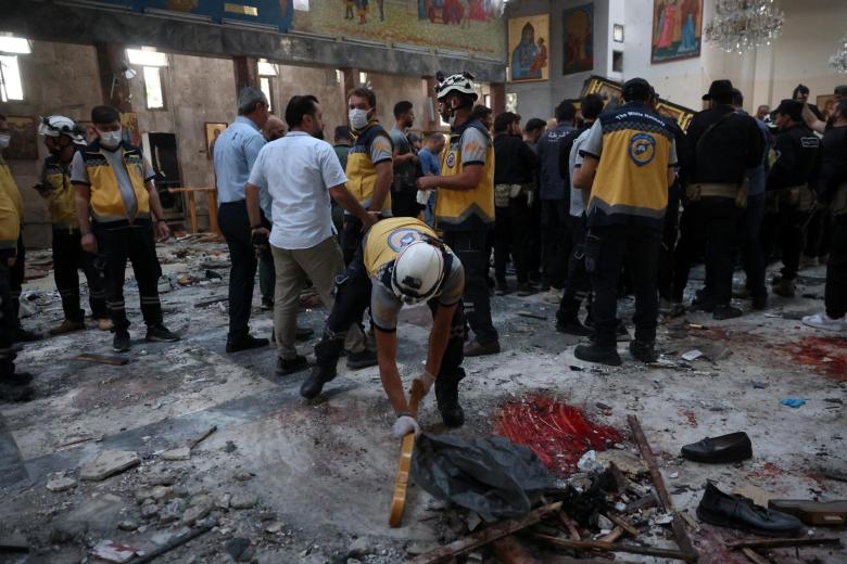 Es el primer atentado de este tipo contra una iglesia en Damasco en años