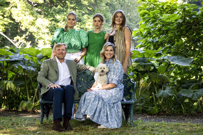 Mandatory Credit: Photo by Hollandse Hoogte/Shutterstock (15380440k)
King Willem-Alexander, Queen Máxima, dog Mambo and princesses Amalia, Alexia and Ariane during the royal family's traditional photo session in the garden of Palace Huis ten Bosch. In The Hague, the Netherlands, 30 June 2025.
Summer Photo Session Royal Family, The Hague, The Netherlands - 30 Jun 2025 *** Local Caption *** .