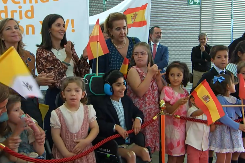 Los niños de la Diócesis de Madrid, procedentes de diferentes vicarias, esperan a León XIV