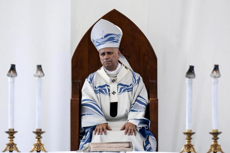 León XIV durante la Santa Misa