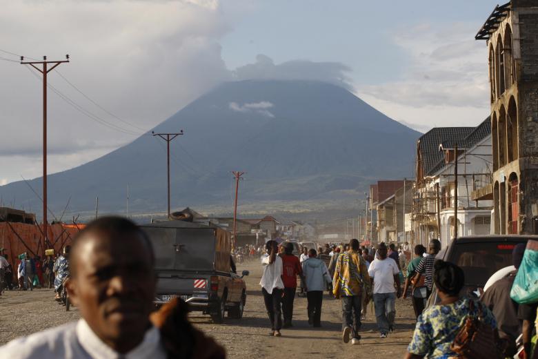 El Monte Nyiragongo entró en erupción el 22 de mayo de 2021