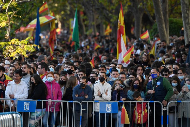 Las calles de Madrid se llenaron para presenciar el desfile después de que el año pasado tuviera que cancelarse