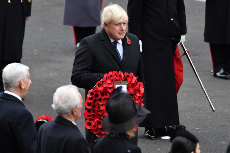 El primer ministro británico, Boris Johnson, también participó en el acto
