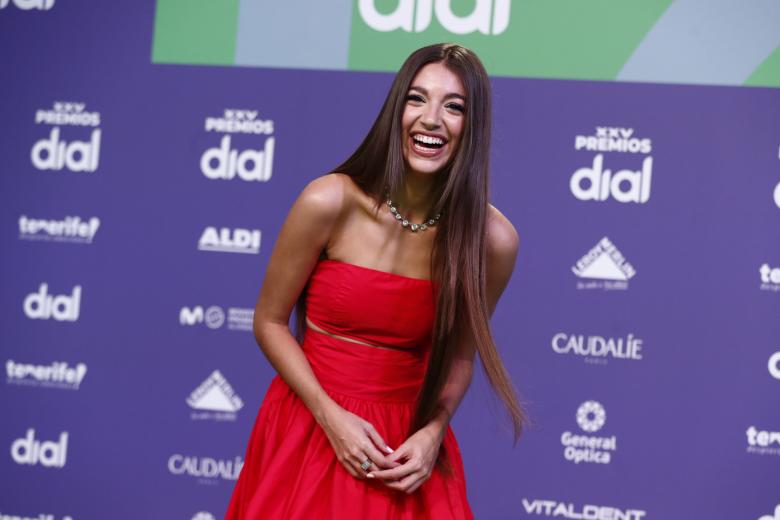 Singer Ana Guerra at photocall for Dial awards 2021 in Tenerife on Tuesday, 23 November 2021.