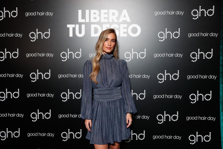 Maria Pombo at photocall for GHD event in Madrid on Wednesday, 24 November 2021.