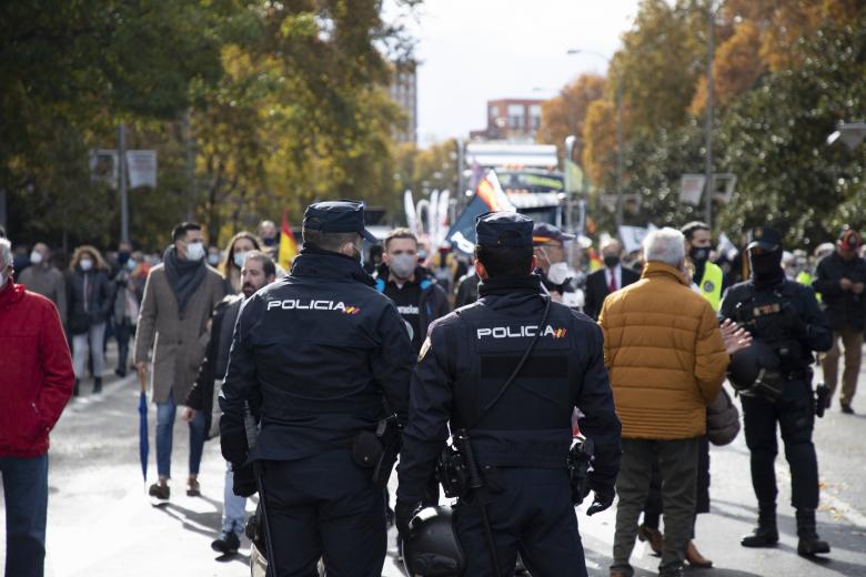 Manifestación policia policias Madrid seguridad ciudadana 27/11/2021