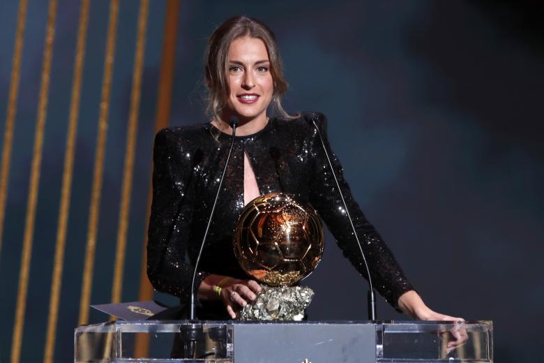 Soccerplayer Alexia Putellas during the 65th Ballon d'Or ceremony in Paris, Monday, Nov. 29, 2021