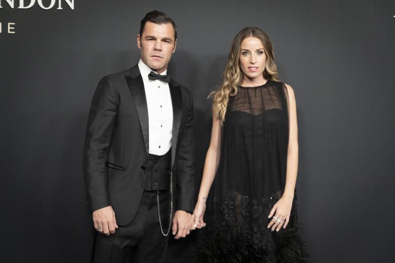Fonsi Nieto and Marta Castro at photocall for Moet Chandon Effervescence event in Madrid on Thursday, 2 December 2021.