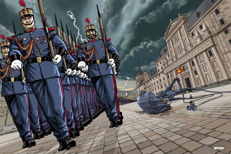 Los alienígenas no son bienvenidos en el Real Monasterio de El Escorial.