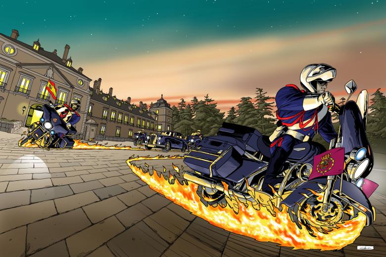 Escoltar a jefes de Estado extranjero requiere empeño de los superhéroes motorizados.