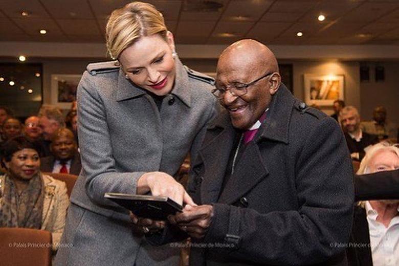 Charlen de Mónaco rinde homenaje a Desmond Tutu | Instagram