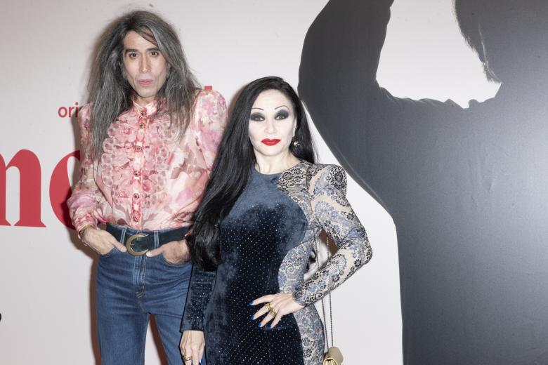 Singer Alaska and Mario Vaquerizo at photocall for premiere tv show Raphaelismo  in Madrid on Tuesday, 11 January 2022.