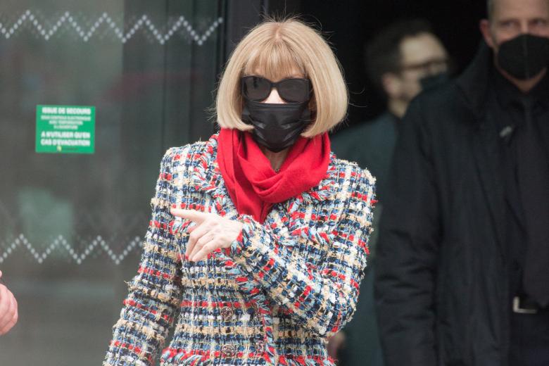 Anna Wintour during the Chanelevent as part of the Paris Fashion 2022 on January 25, 2022 in Paris, France.