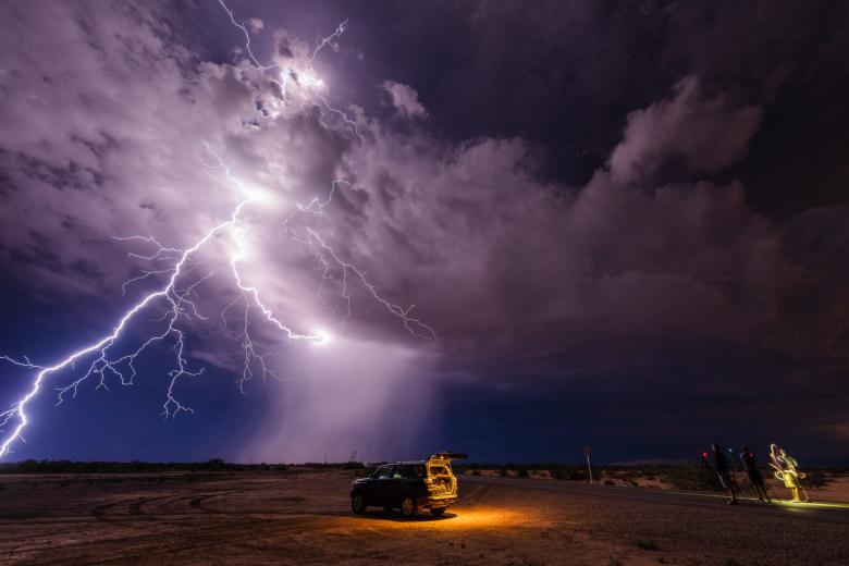 A professional photographer has revealed the reality of storm chasing and some of his craziest shots.
Mike Olbinski, 47, from Phoenix, Arizona, US, spends a lot of his time chasing and finding the best storms to photograph across the US – and he says the experience is exhilarating.