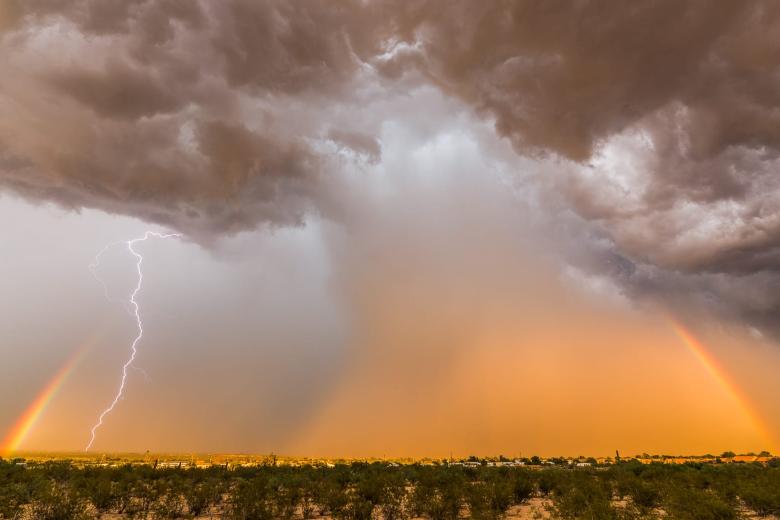 A professional photographer has revealed the reality of storm chasing and some of his craziest shots.
Mike Olbinski, 47, from Phoenix, Arizona, US, spends a lot of his time chasing and finding the best storms to photograph across the US – and he says the experience is exhilarating.
